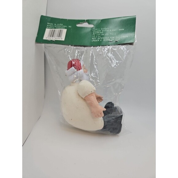 Santa Claus Mini Muslin Doll Pin Cushion VINTAGE Sewing Holidays Christmas NEW - Picture 2 of 10